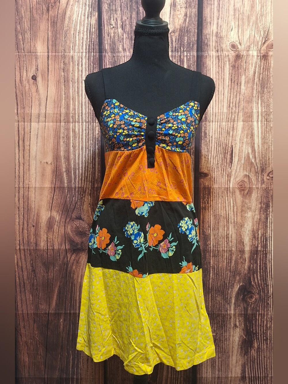 Hurley Floral Mix Dress Y2k Size XS - Picture 1 of 7